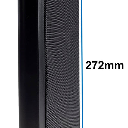 ChiliTec seinakõlari lameekraankõlar 2-suunaline 40W paar / 2 tükki 37mm lame pinnapealne kõlar seinale kinnitamiseks must