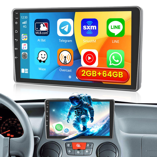 Inefala Android 13 2G/64G autoraadio GPS-navigatsioon FIAT Panda 2003-2012 raadio juhtmevaba Carplay Android Auto, 9-tolline puuteekraan, GPS, WiFi, BT, USB, FM RDS, ekvalaiser, mikrofon, kaamera