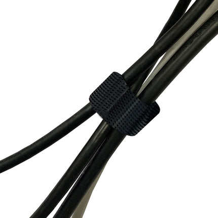 Mustad takjapaelaga kaablisidemed | Takjapaelaga kaablisidemed | Mikrokonksudega | 16 mm laiad | Erinevad pikkused rullis / 16 mm x 8 m