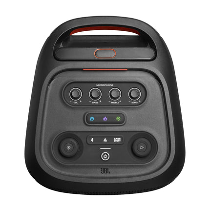 JBL Partybox Stage 320 in Black – Portable Bluetooth speaker with JBL Pro Sound, light show, AI sound boost, wheels and telescopic handle – 18 h battery life