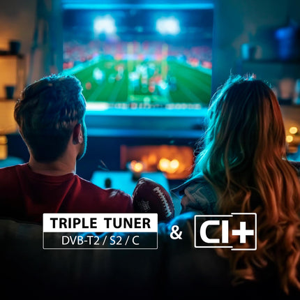 DYON ULTIMAX 50U-TI - 50-tolline (126 cm) televiisor (4K Ultra HD nutiteler, Tizen OS, kolmekordne tuuner (DVB-C/-S2/-T2), Samsung Smart &amp; Gaming Hub, Prime Video, Netflix, Disney+) [2025]