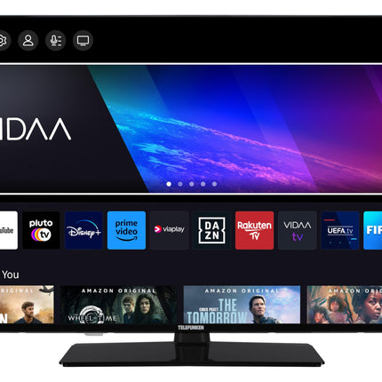Telefunken TV 40-tolline nutiteler VIDAA XF40VP750M - Full HD-teler, HDR-teler integreeritud kolmekordse tuuneriga, LED-teler must