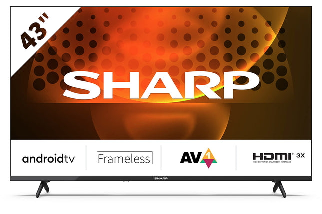 SHARP 43FH6EA Full HD raamita Android-teler 108 cm (43 tolli), 3 HDMI, 2 USB, Dolby Digital, Active Motion 400