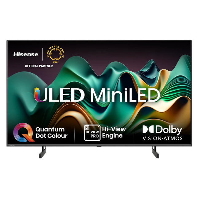 Hisense 50U6NQ 126 cm (50-tolline) 4K Mini LED ULED HDR nutiteler, 60Hz, HDMI 2.0, Game Mode Plus, Dolby Vision ja Atmos, Bluetooth, sisseehitatud Alexa, antratsiithall, [2024]
