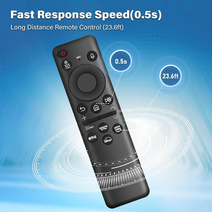 BN59-01432A Replacement Remote Control for Samsung, Universal Solar Voice Remote Control for Samsung Smart TVs with 4 Shortcut Buttons, Compatible with 2021-2022 Smart 4K HD TV