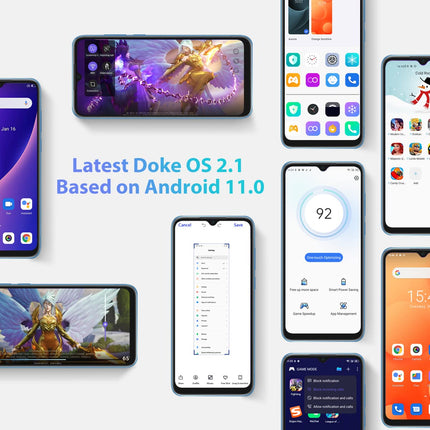 OSCAL C60 Android 11 4G nutitelefon, lukustamata, Helio A22 neljatuumaline, 4 GB muutmälu + 32 GB ROM, 6,53-tolline HD+ ekraan, kahe SIM-kaardiga mobiiltelefon, 13 MP + 5 MP topeltkaamera, 4780 mAh aku, GPS, WiFi, näotuvastus, sinine