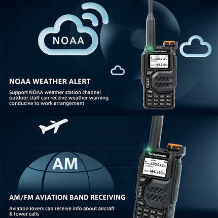 HYS Quansheng UV-K5 VHF UHF 5W raadiosaatja laadija laetavate akude kahesuunaline raadio