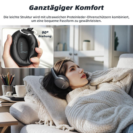 Holdsound juhtmevabad kõrvaklapid teleri jaoks, juhtmevabad teleri kõrvaklapid seenioridele kaasaskantava USB-saatjaga, ühenda ja mängi, heli viivituseta, kerged ja mugavad, 50 m ulatus, 20 tundi meelelahutust