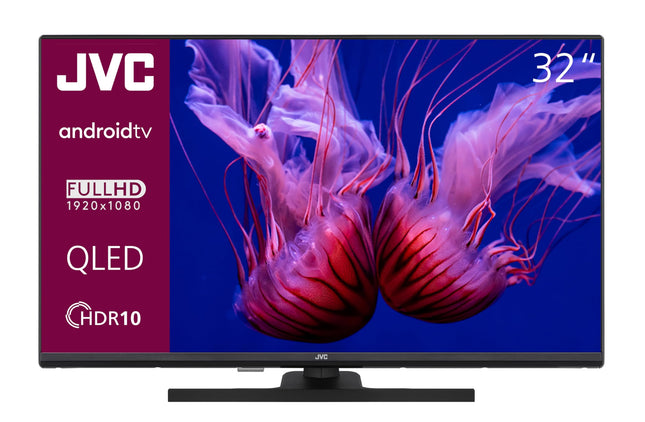 JVC QLED-teler 32-tolline Full HD Androidi nutiteler (HDR, kolmekordne tuuner, Bluetooth) LT-32VQF545A