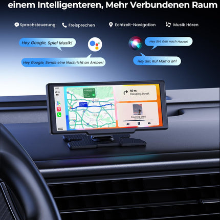 Krunia 8,1-tolline juhtmevaba kaasaskantav 60 kaadrit sekundis CarPlay ekraan Apple CarPlay ja Android Auto jaoks, OTA uuendused, tahavaatekaamera, peegli link, Bluetooth, hääljuhtimine, GPS-navigatsioon