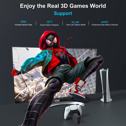 Huaham 8K fiiberoptiline HDMI-kaabel 20m, 48Gbps ülikiire HDMI 2.1 kaabel 8K@60Hz 4K@120Hz, toetab eARC RTX 3090 HDCP 2.2 ja 2.3 Dolbyt. Ühildub PS5, Xbox Series X, Roku/Fire/LG CX TV/Blu-ray seadmetega.