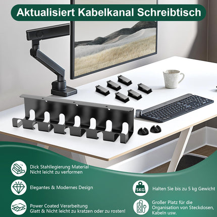 Oududianzi 2-osaline must kaablikanali laud, kaablijuhiku laud, kaablihalduslaua komplekt, kaablikandiku laud, kaablihalduslaua alus