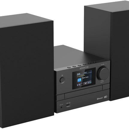 Kenwood M-525DAB - Mikro HiFi-süsteem CD, USB, DAB+ ja Bluetoothi ​​heli voogedastusega, 6,1 cm TFT värviline ekraan, kaugjuhtimispult