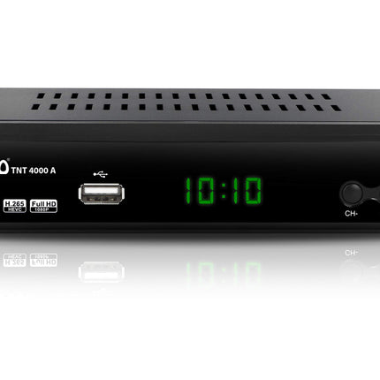 hd-line Tempo 4000 A DVBT2 vastuvõtja Full HD 1080P 4K telerile (HEVC/H.265 HDMI SCART, USB 2.0, DVBT-2, DVB-T2, DVB T2, DVBT 2), vastuvõtja, reserv, vastuvõtja, must, tmp4000