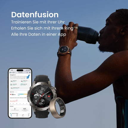 Amazfit Falcon nutikell, titaankorpus, multispordi võrguühenduseta kaardi tugi, 14-päevane aku tööiga, kahe sagedusribaga ja 6 satelliidi jälgimine, jõutreening, 200 m veekindlus ja Helio rõngas suurus 12