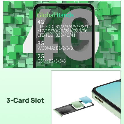 Ulefone Note 19 nutitelefon ilma lepinguta Android 14 nutitelefon 6,56" HD+ ekraan, 6GB+64GB/512GB lukustamata mobiiltelefonid, 8MP kaamera, 5000mAh, 4G kahe SIM-kaardiga odav mobiiltelefon/Face ID/GPS, 2-aastane garantii