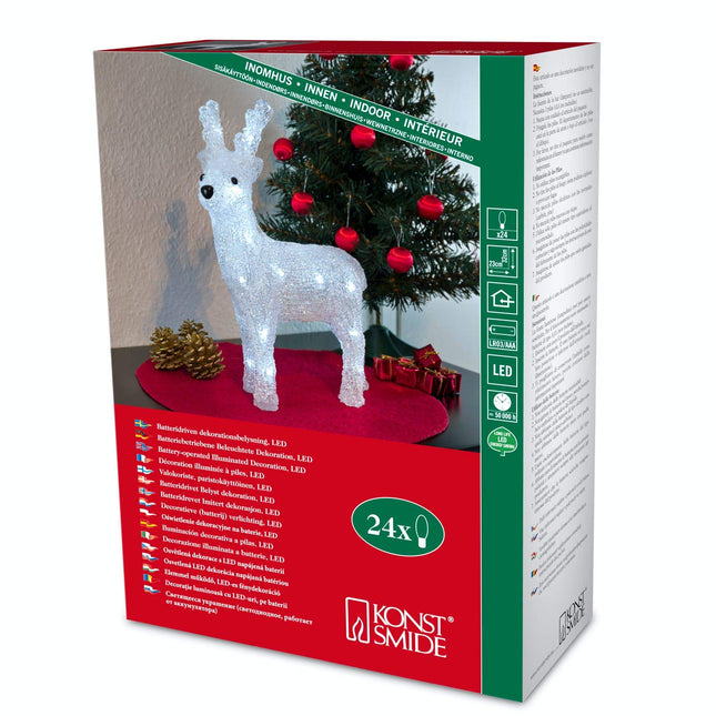 Konstsmide'i LED-valgusti siseruumidesse IP20 kaitseklassiga, valge, 32 x 23 cm