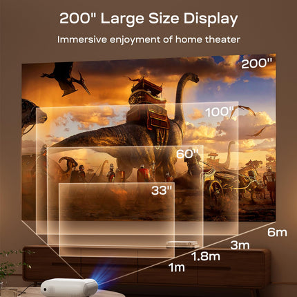 YOTON Projector 4K【Official Netflix/Dolby Audio】 20000 Lumens Full HD 1080P Native Projector, Y9 WiFi Bluetooth 5.2 Projector, Video Projector for Home Theater/Mobile Phone/TV Stick/Android/PS5 Projector with Bag