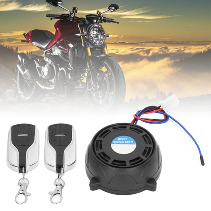 Headerbs Motorcycle Alarm System, Motorcycle Security Alarm System, Anti-theft Device, 2 Remote Controls, 12 V, Waterproof, Universal for Motorcycles