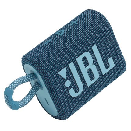 JBL Go 3: Portable Speaker with Bluetooth, Built-in Battery, Waterproof and Dustproof Feature Blue JBLGO3BLUAM