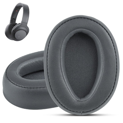 Crown Kalpasmos kõrvapadjad Sony WH-H900N jaoks, ühilduvad MDR-100ABN kõrvaklappidega, kõrvaümbrised, pehme mäluvaht, proteiinnahk, vahetuskõrvapadjad, peakomplekti parandusosa, PU-kott (hall)