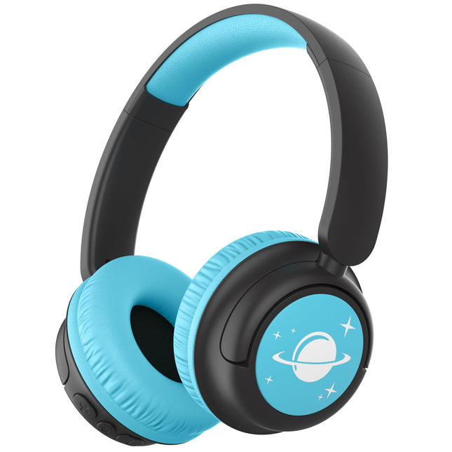 iClever Bluetooth kõrvaklapid lastele, 60-tunnine aku tööiga, helitugevuse piirang 74/85 dBA, stereoheli, Type-C, Bluetooth 5.4, juhtmevabad kõrvaklapid lastele mikrofoniga tahvelarvuti/reisimiseks, must/roheline