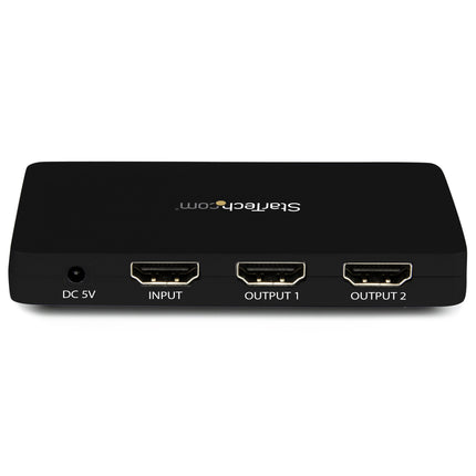 StarTech.com 2-pordiline HDMI 4k videojaotur - 1x2 HDMI jaotur alumiiniumkorpusega - 4k @ 30 Hz - 2-suunaline Ultra HD 1080p HDMI lüliti