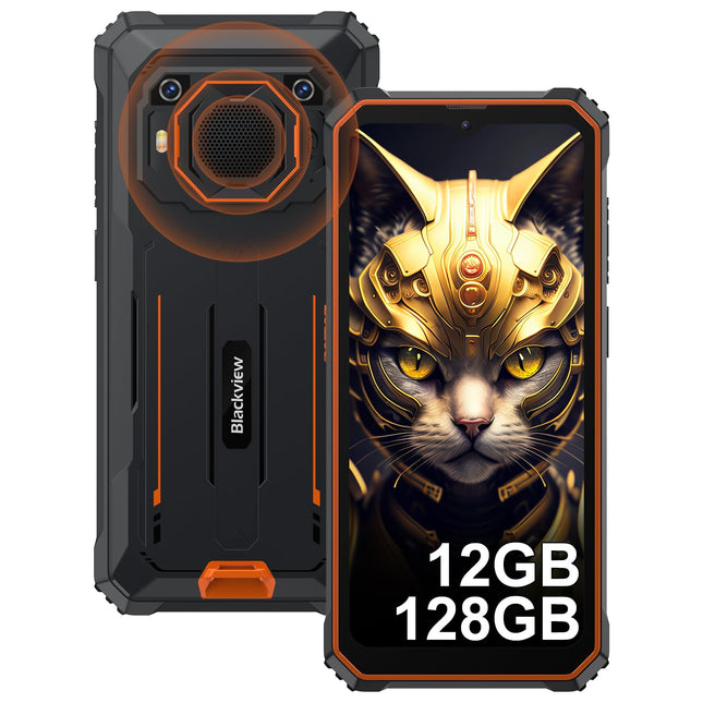 Blackview BV6200Pro nutitelefon, purunemiskindel, Android 13, 13000mAh aku/18W, 12GB + 128GB ROM/TF-1TB, 13MP + 8MP kaamera, 6,56-tolline HD+ nutitelefon, purunemiskindel, Smart-K Box kõlar/näopaneel