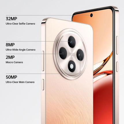 OPPO Reno12 FS 5G 12+512GB, Android nutitelefon ilma lepinguta, mobiiltelefon, 120Hz 6.67" OLED ekraan, Dimensity 6300, 50MP tehisintellektiga põhikaamera, SUPERVOOC 45W, 5000mAh aku, IP64 kaitse, NFC, oranž