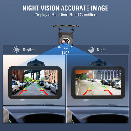 PARKVISION auto tahavaatekaamera öise nägemisega, tagurduskaamera järelpaigaldussüsteem 7-tollise LCD-automonitoriga, tagurduskaamera kaabel 12V-24V matkaautodele, haagissuvilatele, veoautodele, sõiduautodele, maasturitele, pikapidele