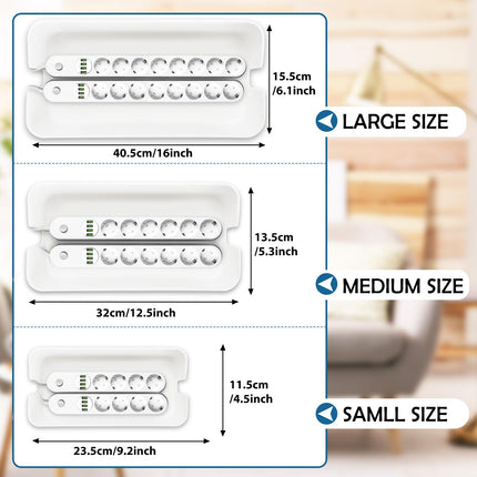 Lannvani kaablikarp, 3 valge kaablikarbi komplekt (suur ja keskmine ja väike) ABS-plastist, kaablihalduskarp, kaablikarbi korraldaja, kaablikarbi komplekt koos kaablihoidja, kaablisidemete ja kaablivoolikuga kaablite peitmiseks