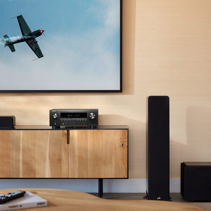 Denon AVR-S970H 7.2-kanaliga AV-ressiiver, HiFi võimendi, Dolby Atmos, DTS:X, 8K Ultra HD, sisseehitatud HEOS, 6 HDMI sisendit, Wi-Fi, Bluetooth - must