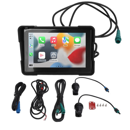 Generic Motorcycle GPS Screen, 5-inch Motorcycle Navigator with High Sensitivity and Maximum Brightness of 1000 Nit for Motorcycles (with Camera)