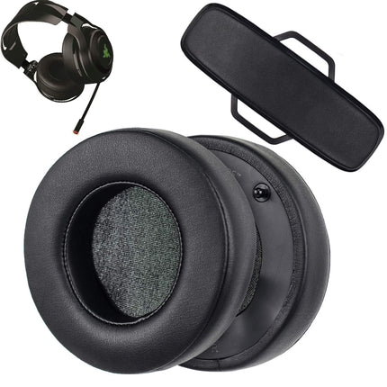ManO'Wari kõrvapadjad, mis sobivad Razer ManO'War 7.1 analoog-virtuaalse ruumilise heliga mängukõrvaklappidele. (Peavõruga kõrvapadjad)