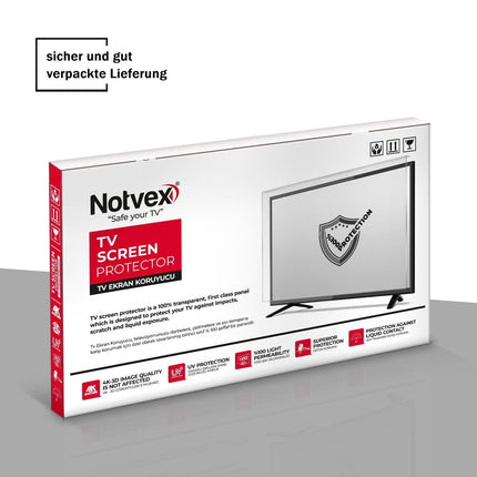 Notvex 49-tollise teleri kaitsekile / 100% ekraanikaitse garantii / teleri ekraanikaitsekile / kaitseklaas / kriimustusteta / sobib kõikidele mudelitele (saadaval 32–75 tolli)