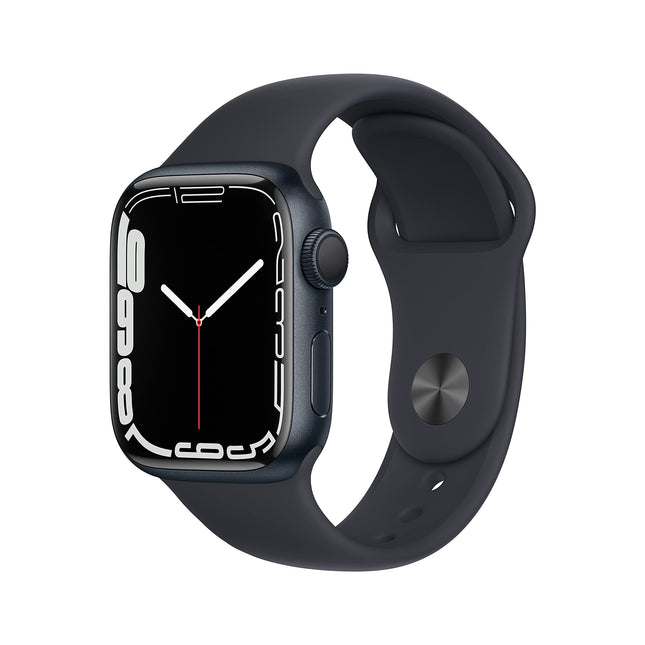Apple Watch Series 7 (GPS, 41 mm) – Midnight Aluminum Case with Midnight Sport Band (Refurbished)