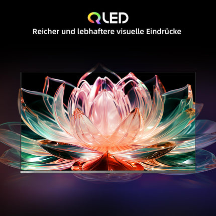 CHIQ TV 43-tolline (109 cm) 4K HDR10, QLED Google TV, 60Hz, Dolby Audio, nutiteler Google Assistantiga, Prime Video, Netflix, kahesageduslik WiFi, HDMI, USB, must raam, U43QM8G