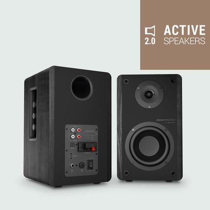 Energy Sistem Studio Monitor 4 Hi Fi (2.0 aktiivkõlarid, Bluetooth 5.0, 50 W, subwoofer, optiline TOSLINK sisend, HDMI ARC ühendus)