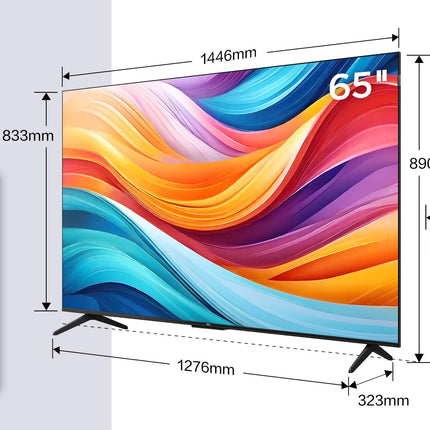 TCL 65-tolline QLED-teler 65T7B – 4K UHD nutitelefon Google TV, Dolby Vision ja Atmos, HDR10+, HDMI 2.1, Game Master, Bluetooth, hääljuhtimine, Chromecast