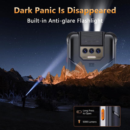 CUBOT Kingkong Power (2023) õues kasutatav nutitelefon Android 13, 16GB(8+8)/256GB, 10600mAh(33W), 6,5" FHD+ lukustamata mobiiltelefon pimestava taskulambiga, 48MP+20MP öönägemisega, IP68/kaks 4G SIM-kaarti/NFC/GPS
