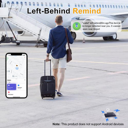 Apple MFi sertifikaat: LBPRT Airtag kaardi rahakoti jälgija, õhuke 1,6 mm, 2 tk pakis, laetav, töötab Apple Find My'ga (ainult iOS, Android ei ole toetatud), pagasi esemete leidja