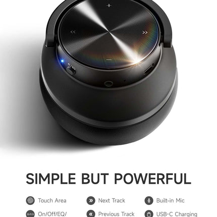 Picun B8 Bluetooth-kõrvaklapid, 120 tundi mänguaega, juhtmevabad Bluetooth-kõrvaklapid 3 ekvalaiseri režiimiga, madal latentsusaeg, käed-vabad kõned, kõrvaklapid reisimiseks, mustad