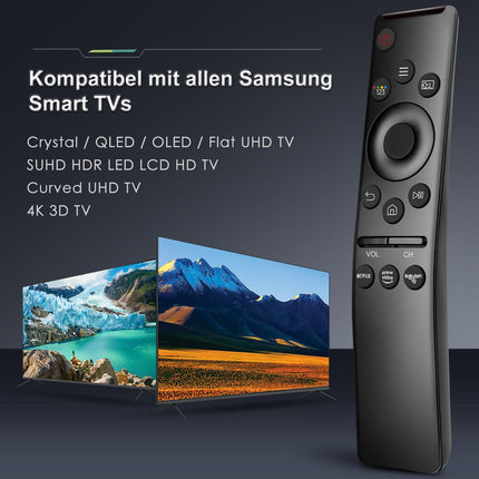 2 universaalset kaugjuhtimispulti kõikidele Samsungi teleritele, LED QLED UHD Frame Solar 4K 8K nutitelerile, originaalne kaugjuhtimispult, universaalne kaugjuhtimispult otseteenupuga Netflixi, Rakuten TV ja Prime Video jaoks.