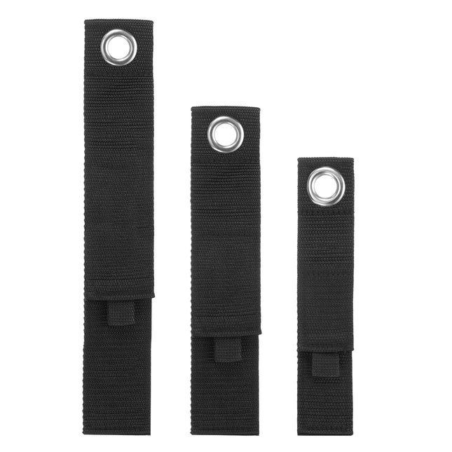 sourcing map Extension Cord Holder Organizer Straps 260/330/435 mm Heavy Duty Garage Carrying Straps for Power Cords, Cables, Hoses, Ropes, Black, 3 Pack