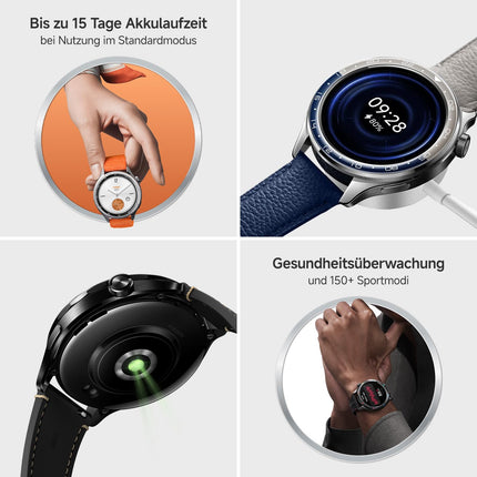 Xiaomi Watch S4 Rainbow – 1,43" AMOLED, 2200 nitti, 15-päevane aku, 5ATM veekindlus, pulsi- ja SPO₂-andur, Bluetooth 5.3, alumiiniumkorpus
