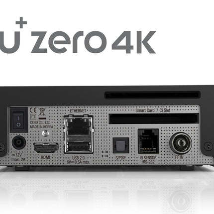 VU+Zero 4K 1x DVB-C/T2 tuuner Linuxi vastuvõtja UHD 2160p