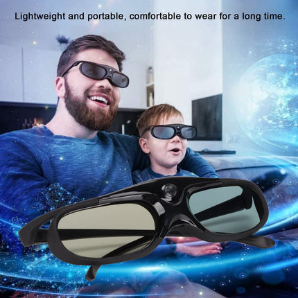 2 tk DLP Link 3D-prille, 144 Hz aktiivse katikuga 3D-prillid, laetavad 3D-prillid DLP Link 3D-projektoritele, 3D-prillid ZX4 H1 jaoks, JMGO G1 G3 X1 3D-projektorile