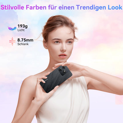 Blackview 2025 mobiiltelefon ilma lepinguta, 6GB+64GB/2TB SD, 5000mAh aku, 13MP+8MP kaamera, kaheksatuumaline 6,56" HD+ ekraan, 4G kahe SIM-kaardiga nutitelefon ilma lepinguta, soodne SIM-kaardi lukustuseta, GPS