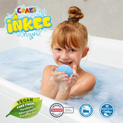 INKEE Bathing Fun Advent Calendar for Children - Christmas Calendar with Bath Bomb, Bath Cosmetics, Creative Toy Calendar for Children
