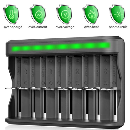 Universal Battery Charger, BONAI Battery Charger LED USB Intelligent Battery Charger Fast Smart Battery Charger for AA AAA CD NI-MH/NI-CD Rechargeable Batteries